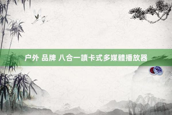 户外 品牌 八合一讀卡式多媒體播放器