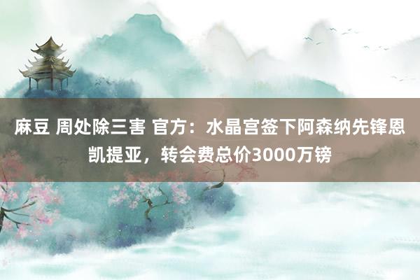麻豆 周处除三害 官方：水晶宫签下阿森纳先锋恩凯提亚，转会费总价3000万镑